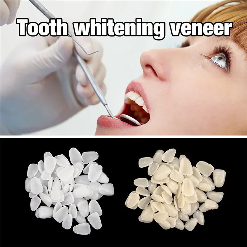 50Pcs/Box Dental Crowns Teeth Whitening Resin Porcelain Materials Temporary Teeth Realistic Oral Care Posterior Molar Crown teeth cleaner teeth whitening gel teeth whitening kit teeth whitening strips temporary tooth replacement kit