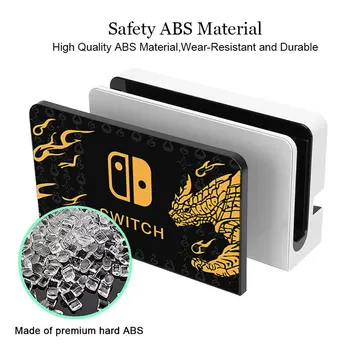 Cartoon Faceplate Protective Cover For Nintendo Switch Oled TV Dock Station Decorative Replacement Front Plate Protector Case 6