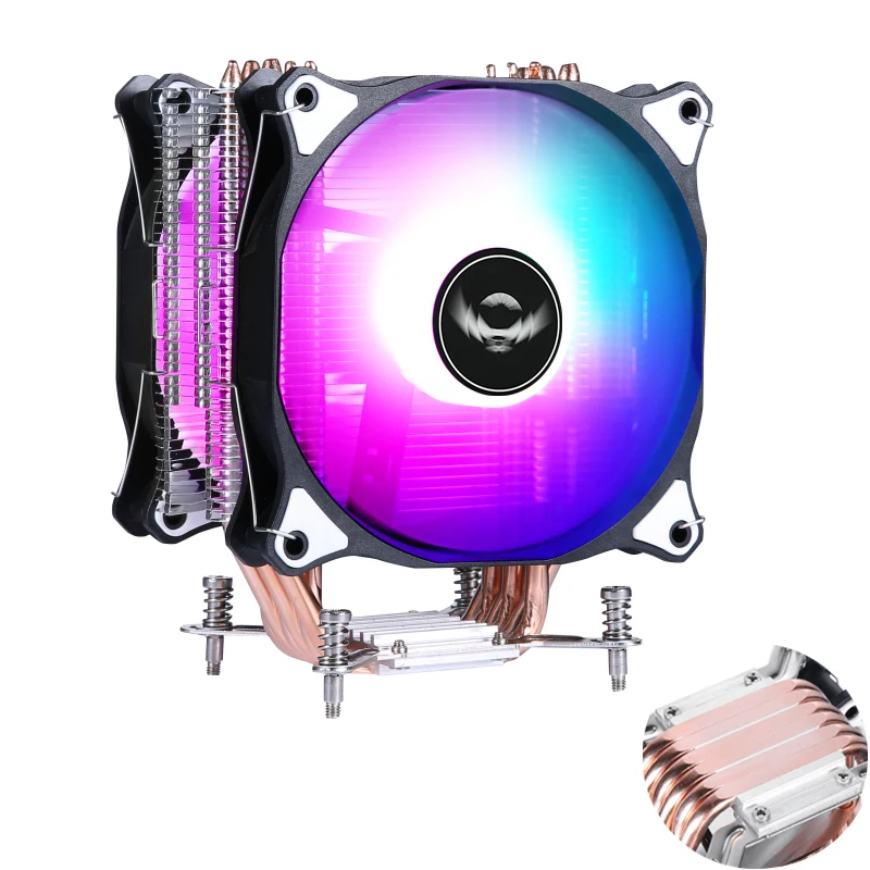 

Copper Pipe CPU Cooler 120mm Cooling System Fan LGA Intel 2011 X79 X99 Motherboard Air-cooled 3Pin 4Pin PWM Fans 6 Heat Pipes