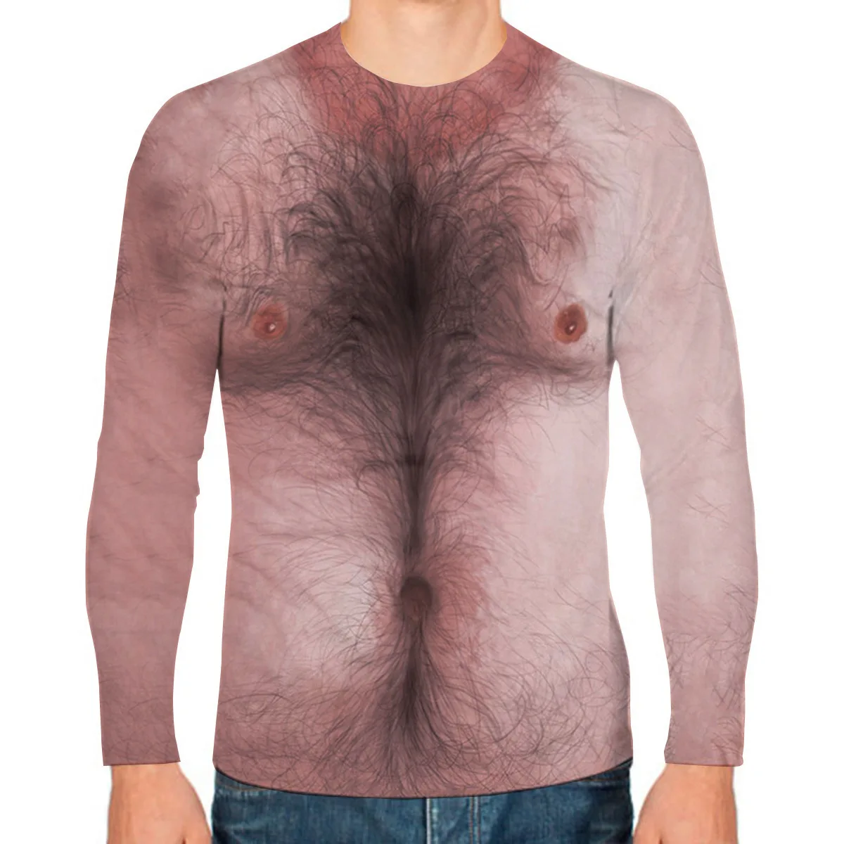 Funny 3D Print Long Sleeve T Shirt Streetwear