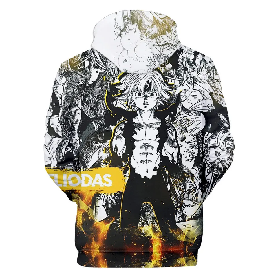 2022 Brand New Seven Deadly Sins 3DHoodies Sweatshirt Men/Women Anime Casual Hoodie Fashion Trendy Fall Hoodie Clothes palm angels sweatshirt