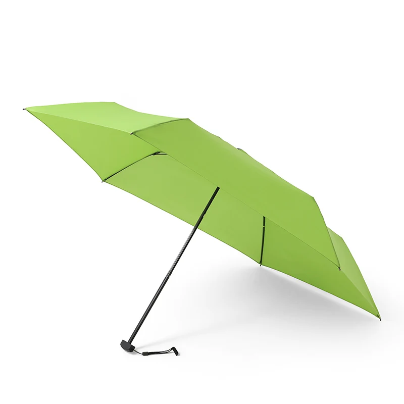 Parachase Flat Rain Umbrella Woman Lightweight 143g Foldable Mini Umbrella Pocket Portable Travel Folding Umbrella Windproof 6