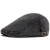 Retro Painter Berets for Men Women Flat Visor Cap Casual Spring Cotton Solid Newsboy Hat Summer Adjustable Hat