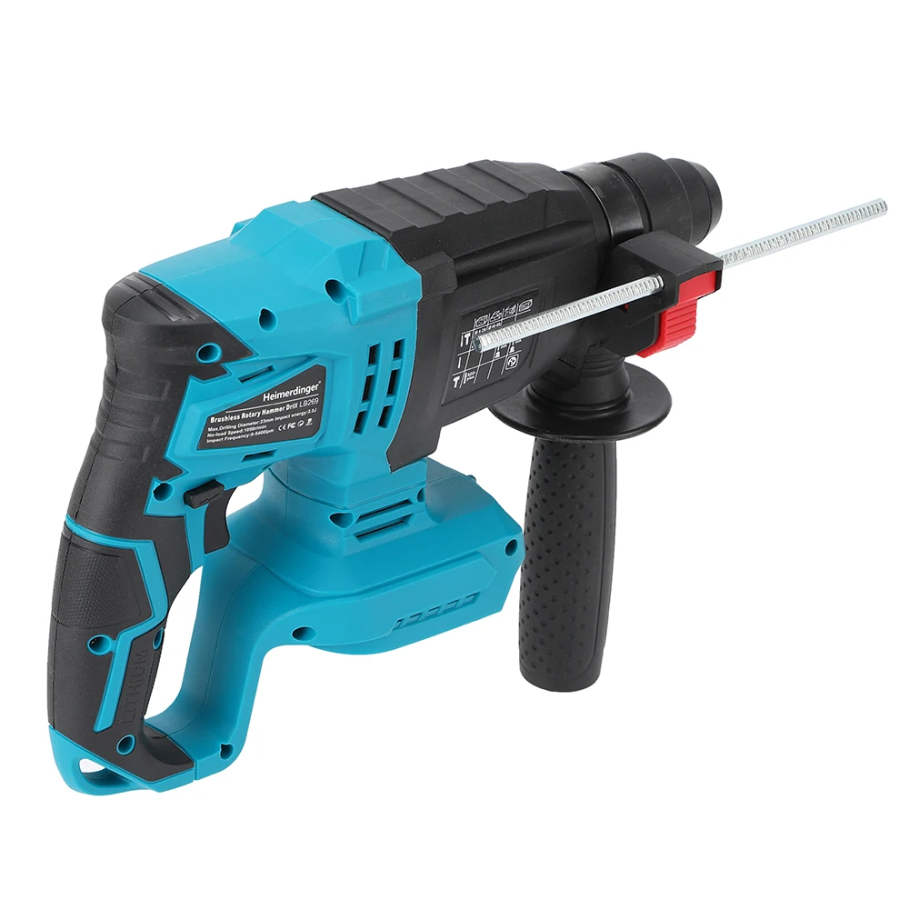 Cordless Brushless 1-1/8" SDS-Plus Rotary Hammer Drill-2-in-1 Multi-functional Heavy Duty Hammer Drill with Safety Clutch 4