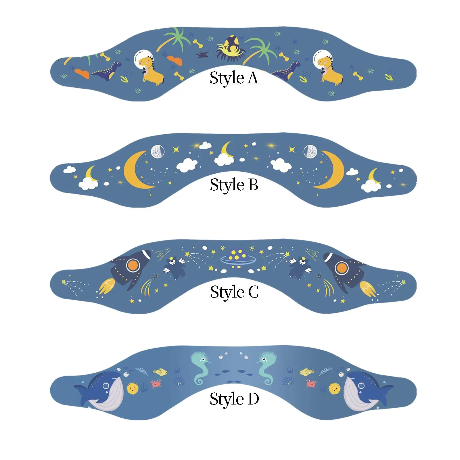 

Swimming Headbands Ear Protection Bands Lovely Pattern Sturdy Head Size Range 20.85inch-23.2inch Elastic Neoprene Skin Friendly