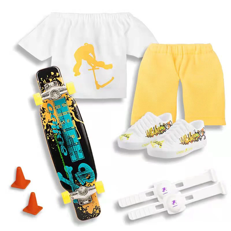 Finger Skateboard Toys Finger SkateBoard Finger Scooter With Pants Shoes And Tools Mini Skateboard For Gift