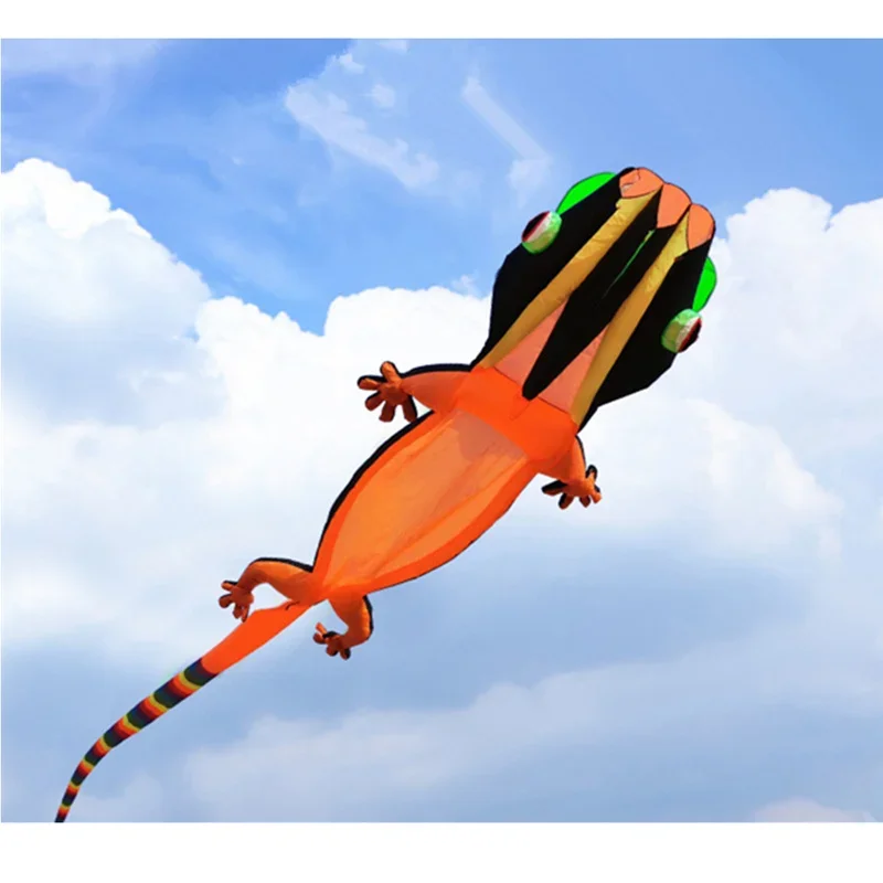 12m New Lizard Gecko Kite Soft Inflatable Kite Color Animal Fly Outdoor Sports Flying Toy High Quality Adult Single Line