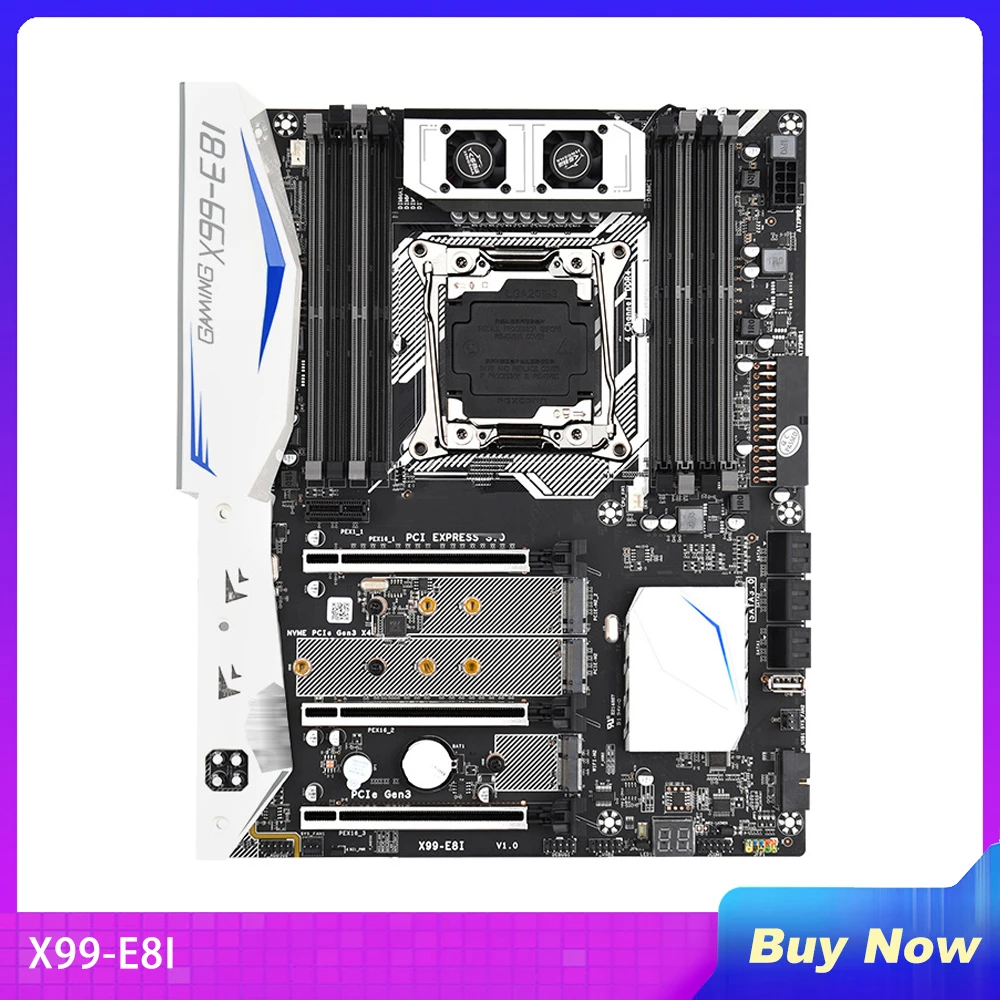 X99E8I para o desktop do pc placamãe ddr4 2011 com 8 slots de memória ddr4 totalmente testado