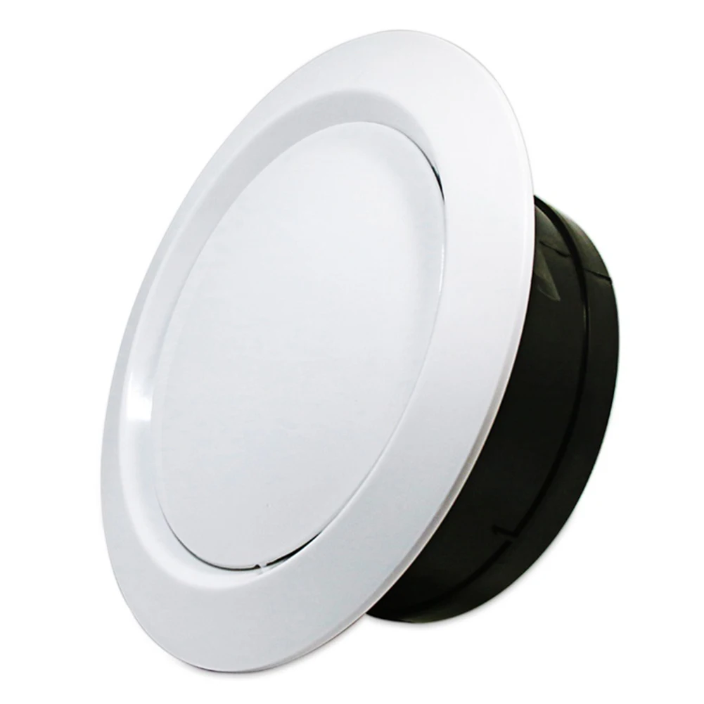 Vent Cover 75MM, 100MM, 150MM, 200MM ABS Air Conditioning Ventilation Diffuser Adjustable Louver Circular Air Outlet
