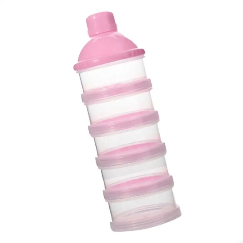 KXRD Travel Friendly Baby Milk Powder Dispenser Secure Seal Box Easy Carry Box