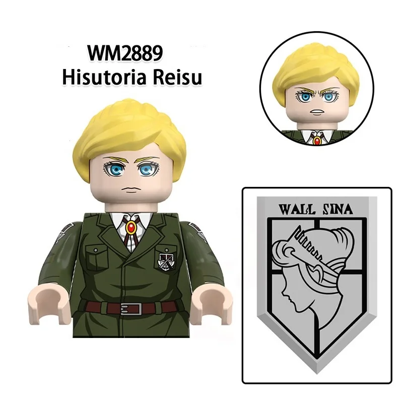 Attack on Titan Building Blocks: Mini Action Figures Set