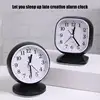 23GA Stylish Quiet Alarm Clock with Arabic Numerals Battery Operated No Ticking Analog Desk Clock for Children Bedroom 3