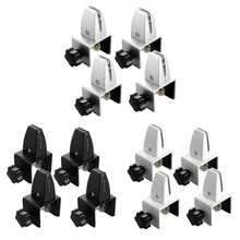 

4Pcs Sneeze Guard Clamp Bracket Office Desk Partition Support Bracket Aluminum Alloy Sneeze Guard Holder Clamp