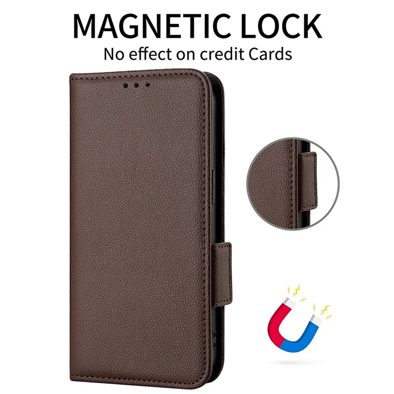 Enhanced Magnetic Wallet Phone Case with Side Buckle and Hanging Rope