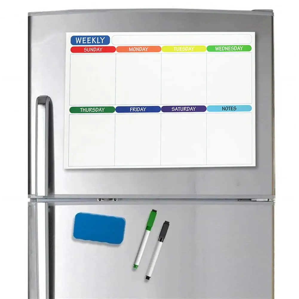 Magnet Whiteboard Kit Strong Writing Magnetic Adsorption Messaging Calendar Learning Plan Message Board Office Accessories