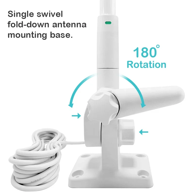Fiberglass Loosen VHF UHF AM FM Marine Antenna Omni 360 Antenna Hf/vhf/uhf Multi-band