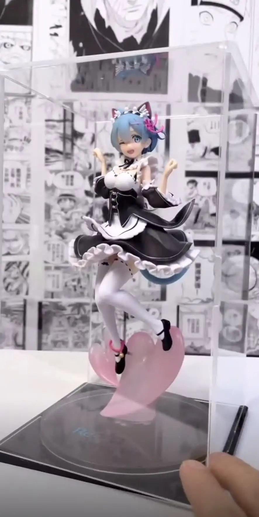 21 センチメートルメイド青い髪猫耳かわいい女の子スカート