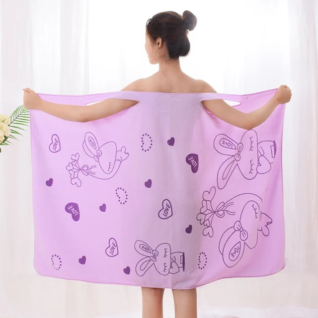 Wonderlife Women Quick Dry Magic Bathing Towel Spa Bathrobes Wash Clothing Sexy Wearable Microfiber Beach Towels