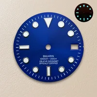 Cadran SUB dégradé avec Logo S, 28.5mm, adapté au mouvement NH35/NH36/4R/7S, bleu glace lumineux, accessoires de Modification de montre de haute qualité 2