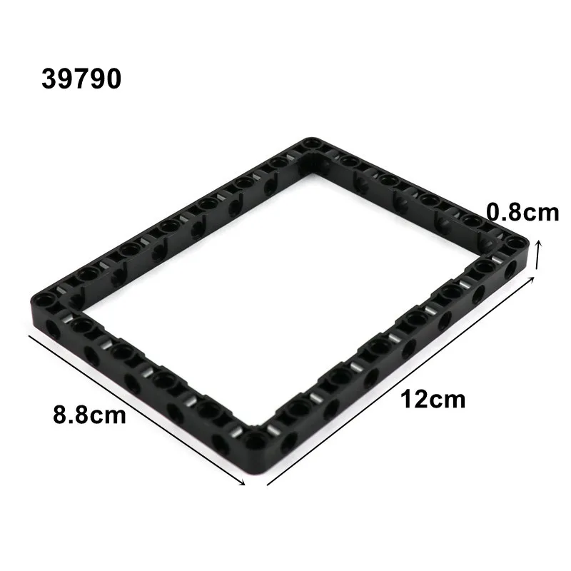 기술 빔 7X11 11X15 프레임 빌딩 커넥터 MOC 크레인 건설 세트 부품 호환 39794 39790 어린이 블록 장난감