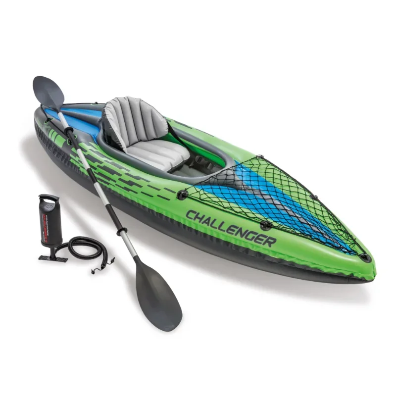 

K1 Inflatable Single Person Kayak Set and Accessory Kit w/ Pump