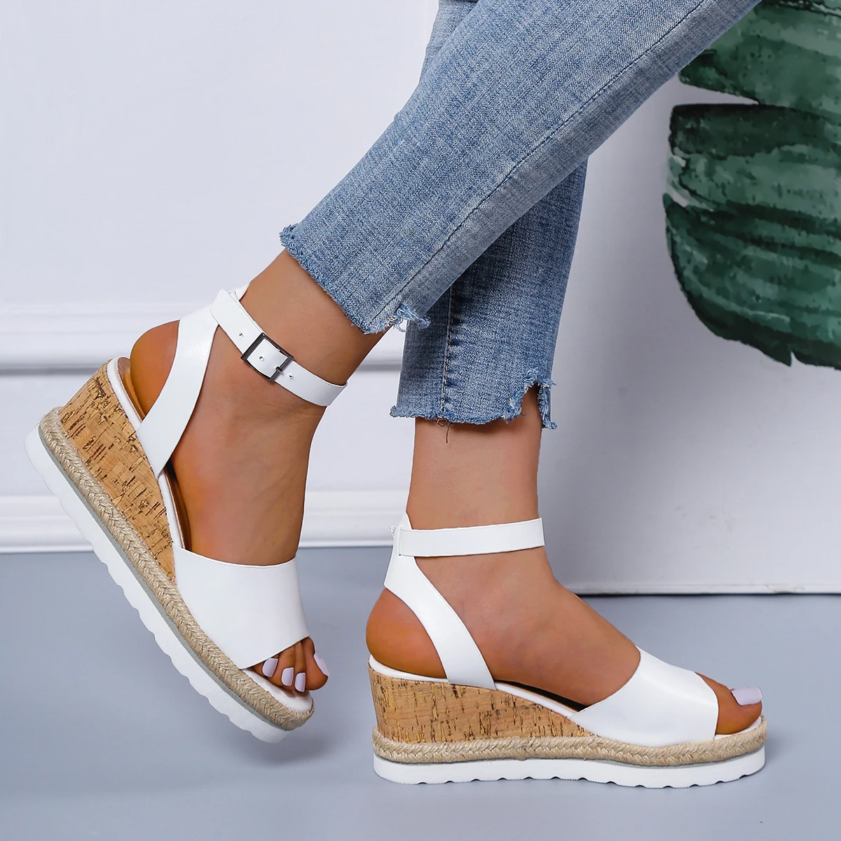 Women's Sandals Summer 2022 Wedge Heel Shoes Women 2022 Wedge