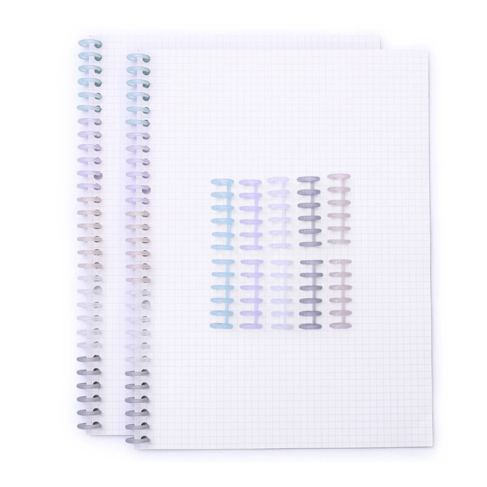 KW-trio Binding Spine Combs 6Holes Loose Leaf Binder Album Rings for DIY Notebook Photo Album Calendar 12mm/0.5in Spine Diameter