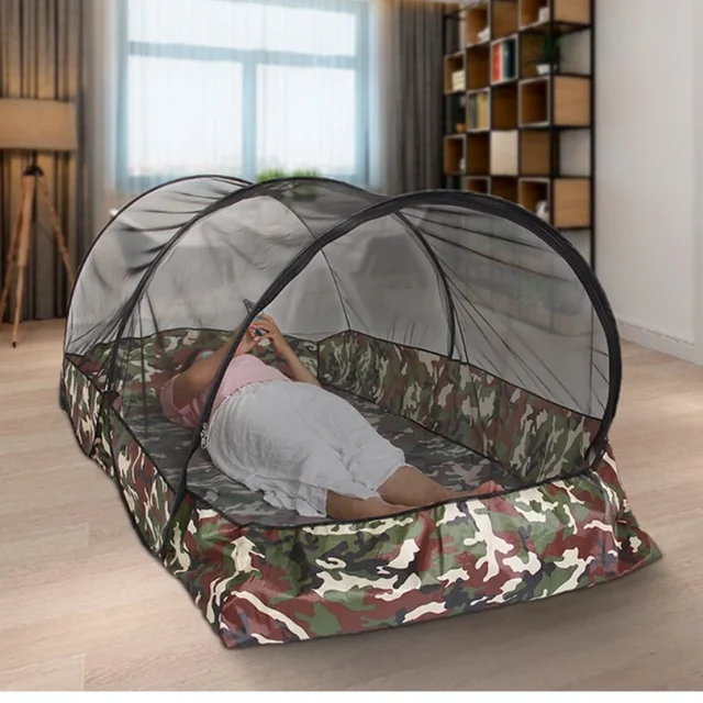 Camping moustiquaire bâche tentes voyage étanche pliant Portable pour voyages jardin extérieur dortoir à porte unique anti-moustique. 3