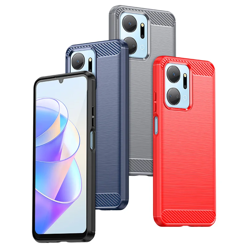 Honor X8A Crt-Lx1 Crt-Lx2 Crt-Lx3 Custodia Spazzolata Texture Gomma Flessibile Tpu Good Touch Cover Funda Per Honor X7A X9A Custodie Etui