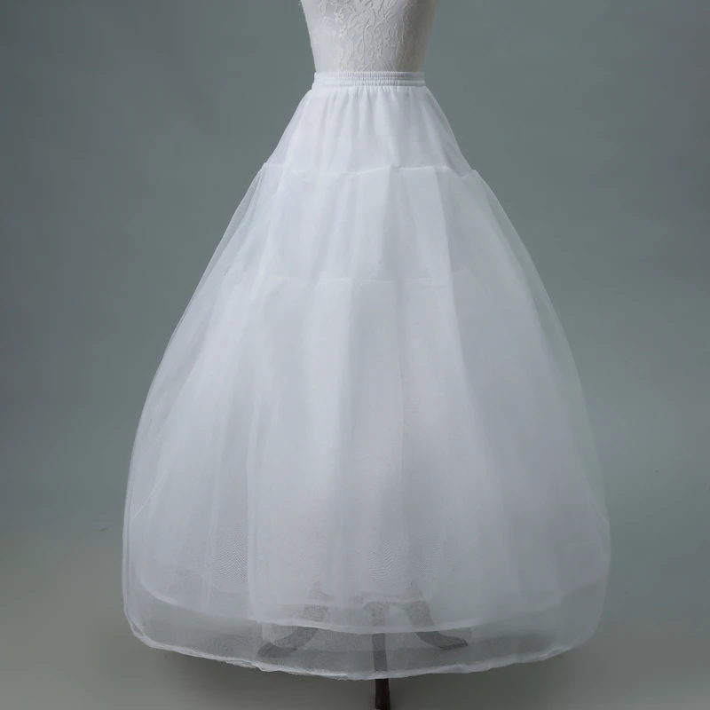 6 Layers Hoop-free Long Style Petticoat Bridal Wedding Dress Lined Ladies Women Party Dresses Role-playing Lining Half Skirt petticoat skirt petticoat underskirt wedding underskirt lolita petticoat flower girl underskirt wedding petticoat vintage underskirt tulle tutu skirt