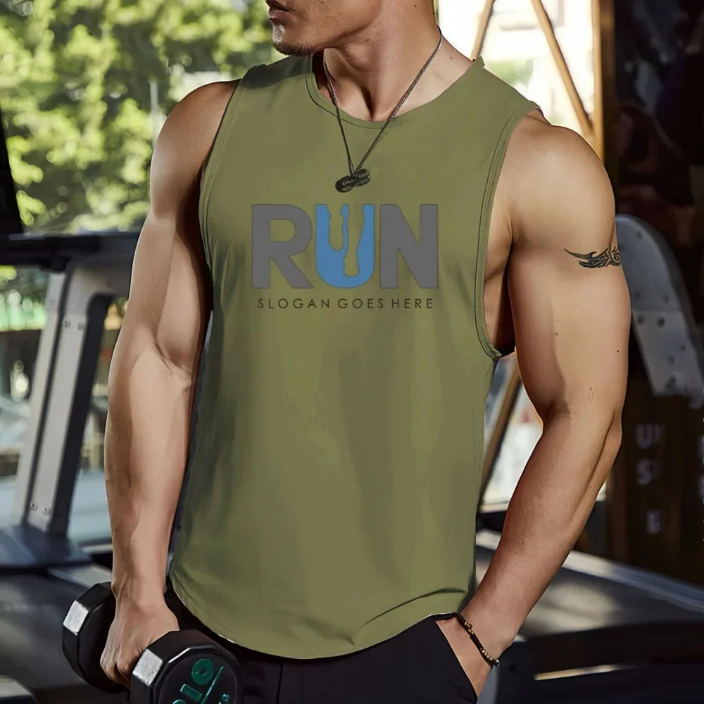Men's Quick-Dry Sleeveless Sports Tank Top S15e335b493aa4098ad51e583b03ddea9H