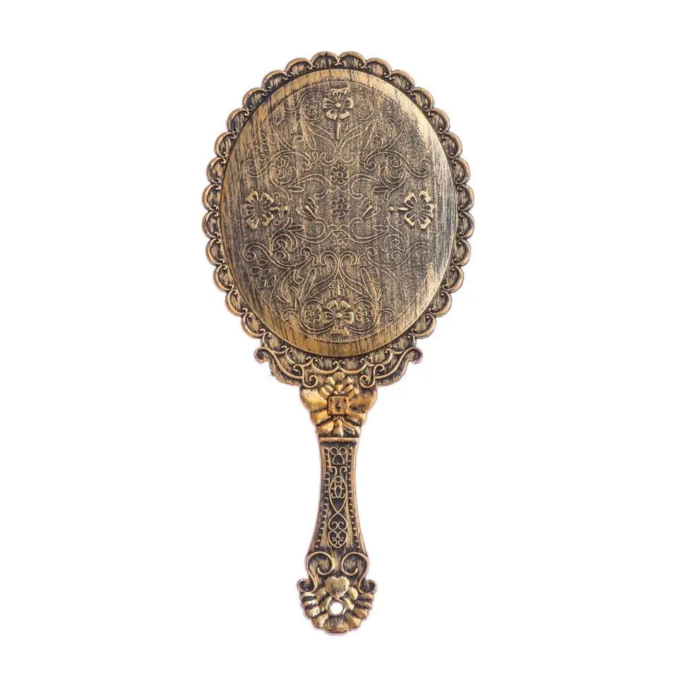 4 Colors Vintage Oval-Shape Hand Mirror Held Vanity Mirror Standing Makeup  Dresser Mirror - AliExpress, image size:960x960