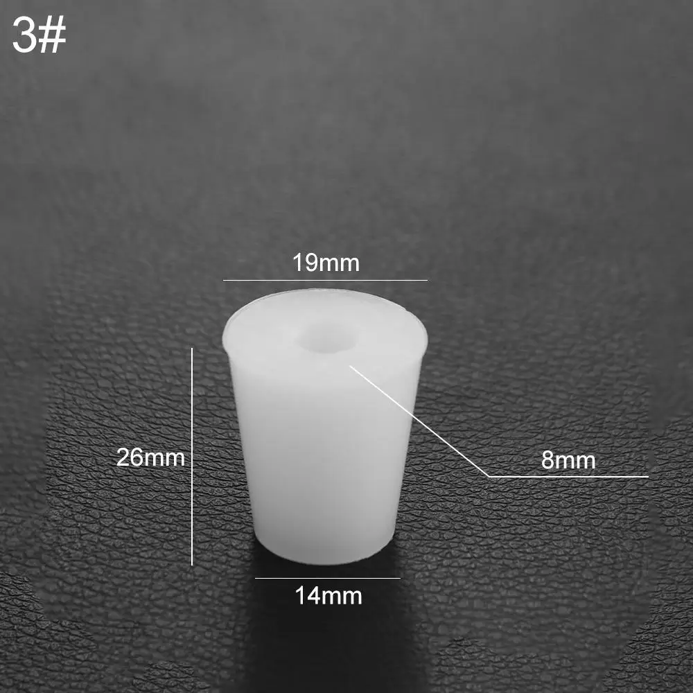 Acid Alkali Resistant Water Pipe Silicone Conical Test Tube Fermenter Cover Silicone Plug Bottle Stopper