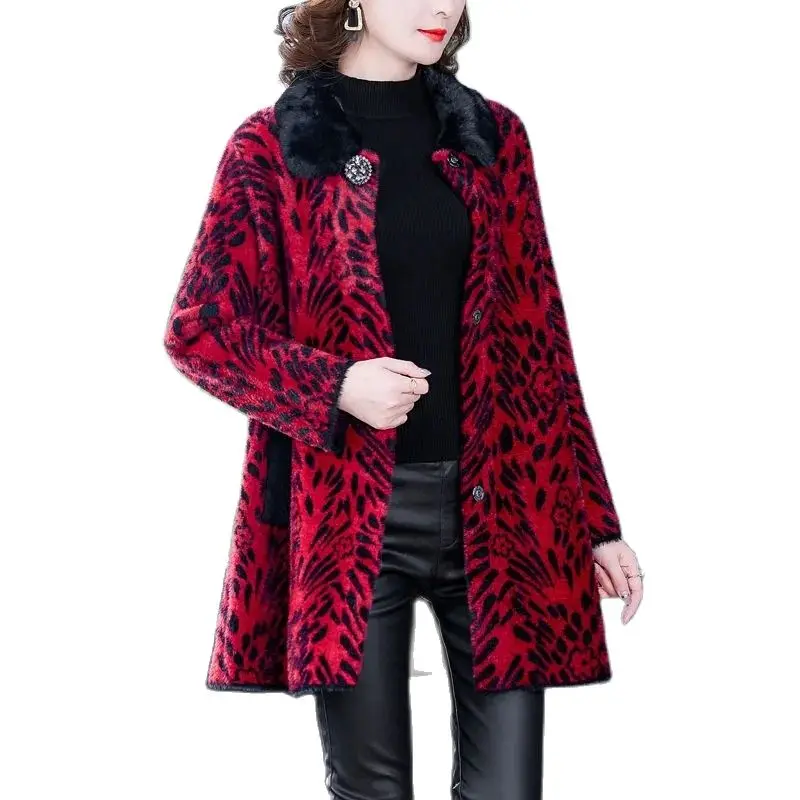 

Женское утепленное пальто из искусственной норки, с длинным рукавом