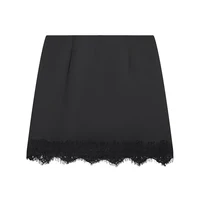 Women Mini Lace Skirt Sexy A-line Pleated High Waist Skirt for Women Spring Summer New Lace Short Skirt - Image 4
