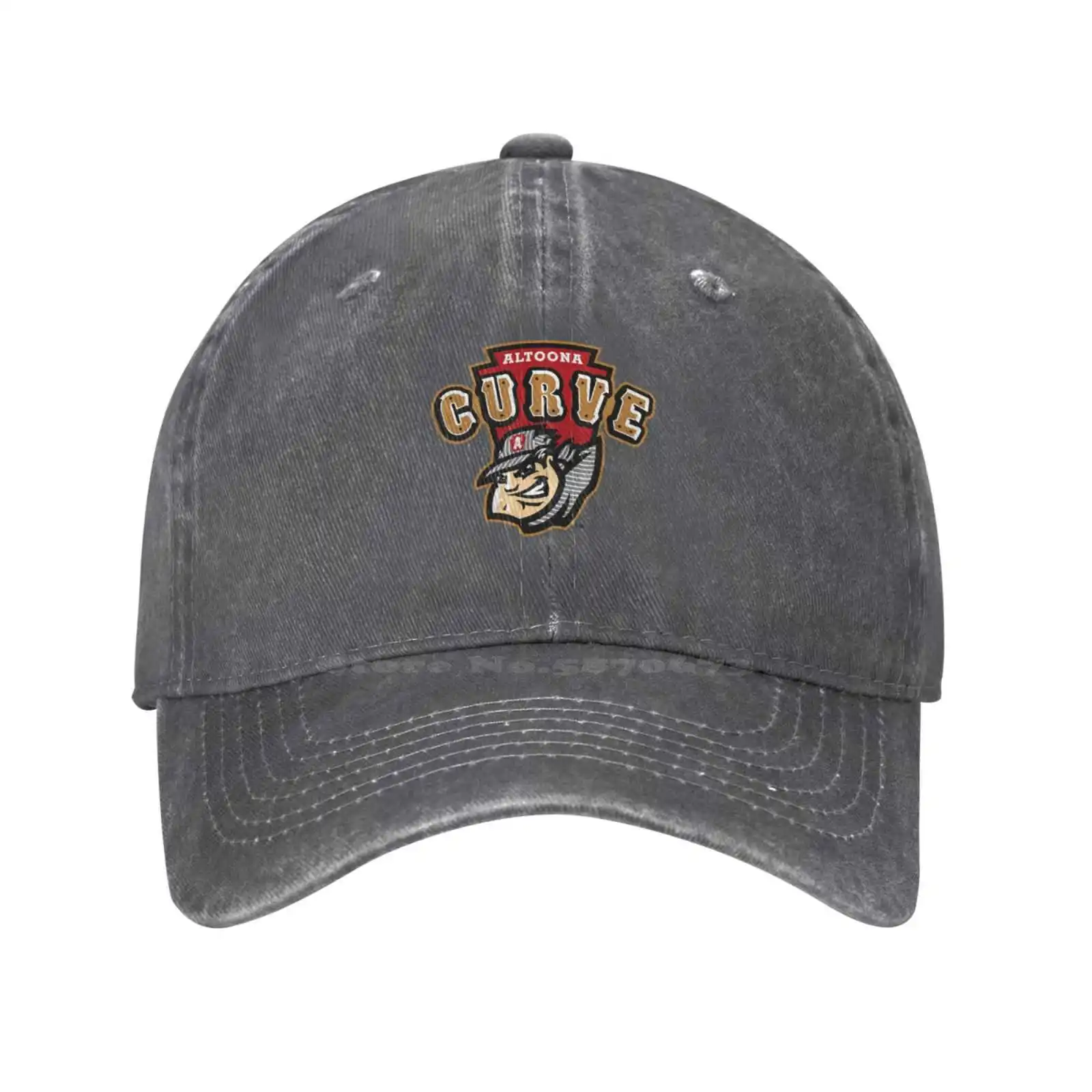 

Altoona Curve Logo Print Graphic Casual Denim cap Knitted hat Baseball cap