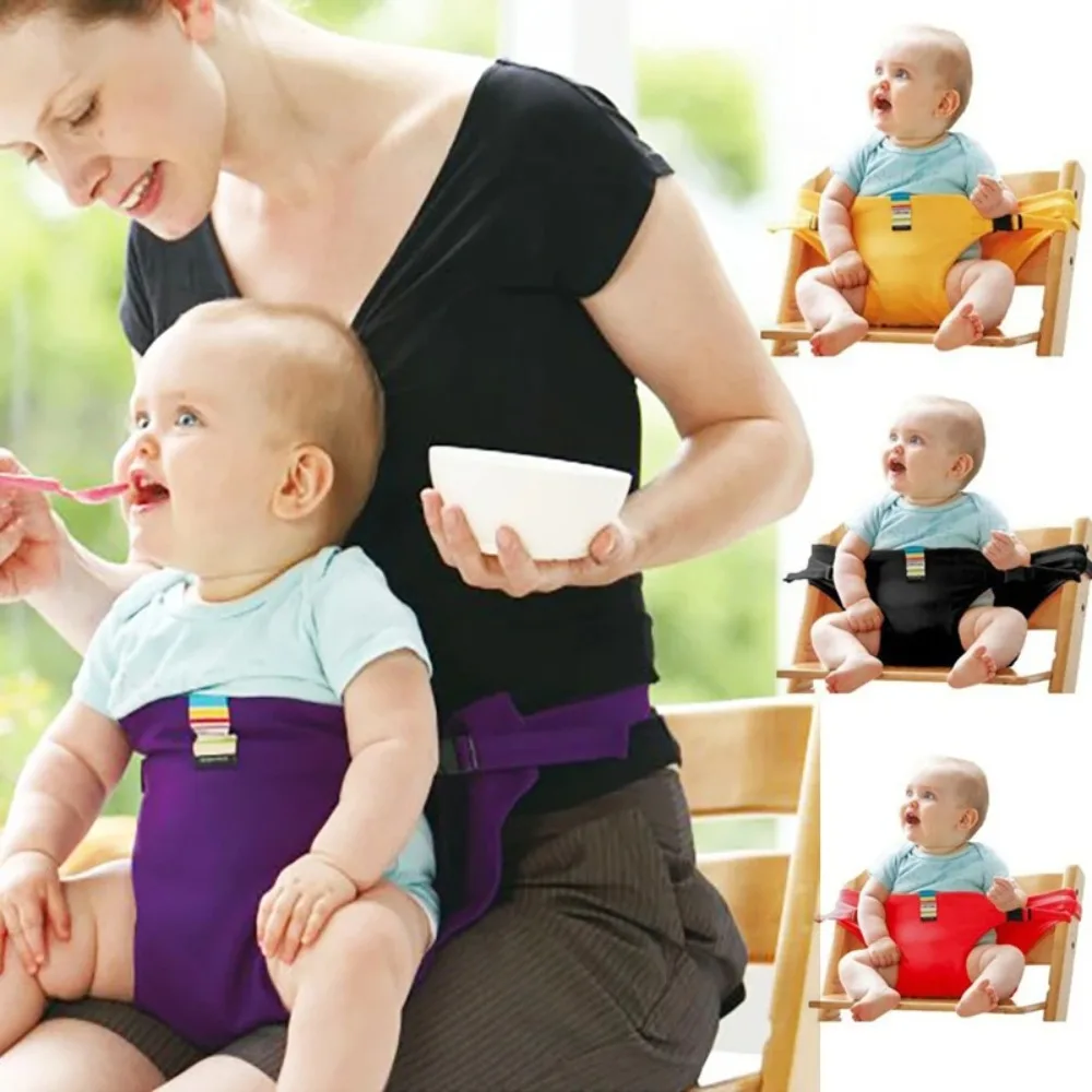 Washable Adjustable Baby Dining Chair Safety Belt