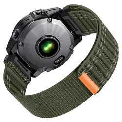 Versatile QuickFit Nylon Strap - 22mm & 26mm Adjustable Bracelet - 1PCS 26mm QuickFit (B - Army Green)