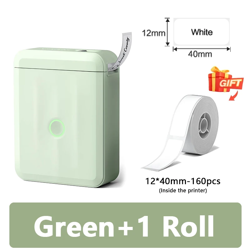 طابعة الملصقات اللاسلكية المحمولة Niimbot D110، طا...