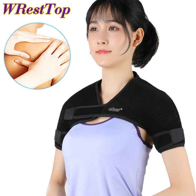 Double Shoulder Brace Support Compression Sleeve Wrap Protector