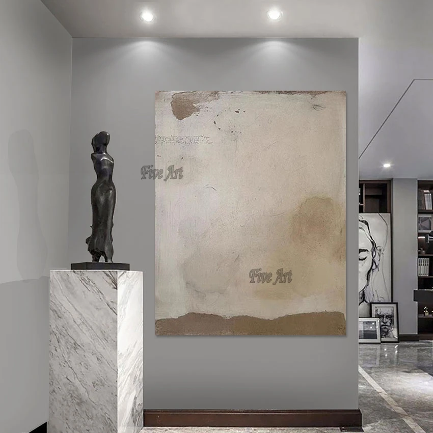 

Декоративная Настенная картина для отеля, Прямая поставка, холст в рулоне, абстрактная масляная живопись, Безрамная картина, дизайнерская современная картина в подарок