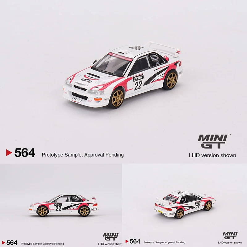 

MINIGT In Stock 1:64 Impreza WRC98 1999 Rally Tour De Corse #22 Diecast Diorama Car Model Collection Miniature Carros Toys 564