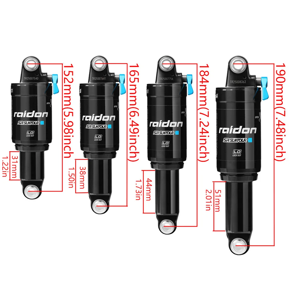 SR SUNTOUR RAIDON Bicycle Rear Shock Absorber Mountain Bicycle