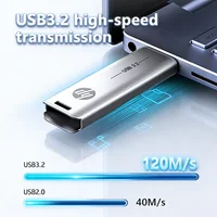HP 32GB Flash Drive USB3.2 Disk 64GB 128GB 256GB High Speed External Storage Metal Pen Drive USB Sticks for PC Desktop 2