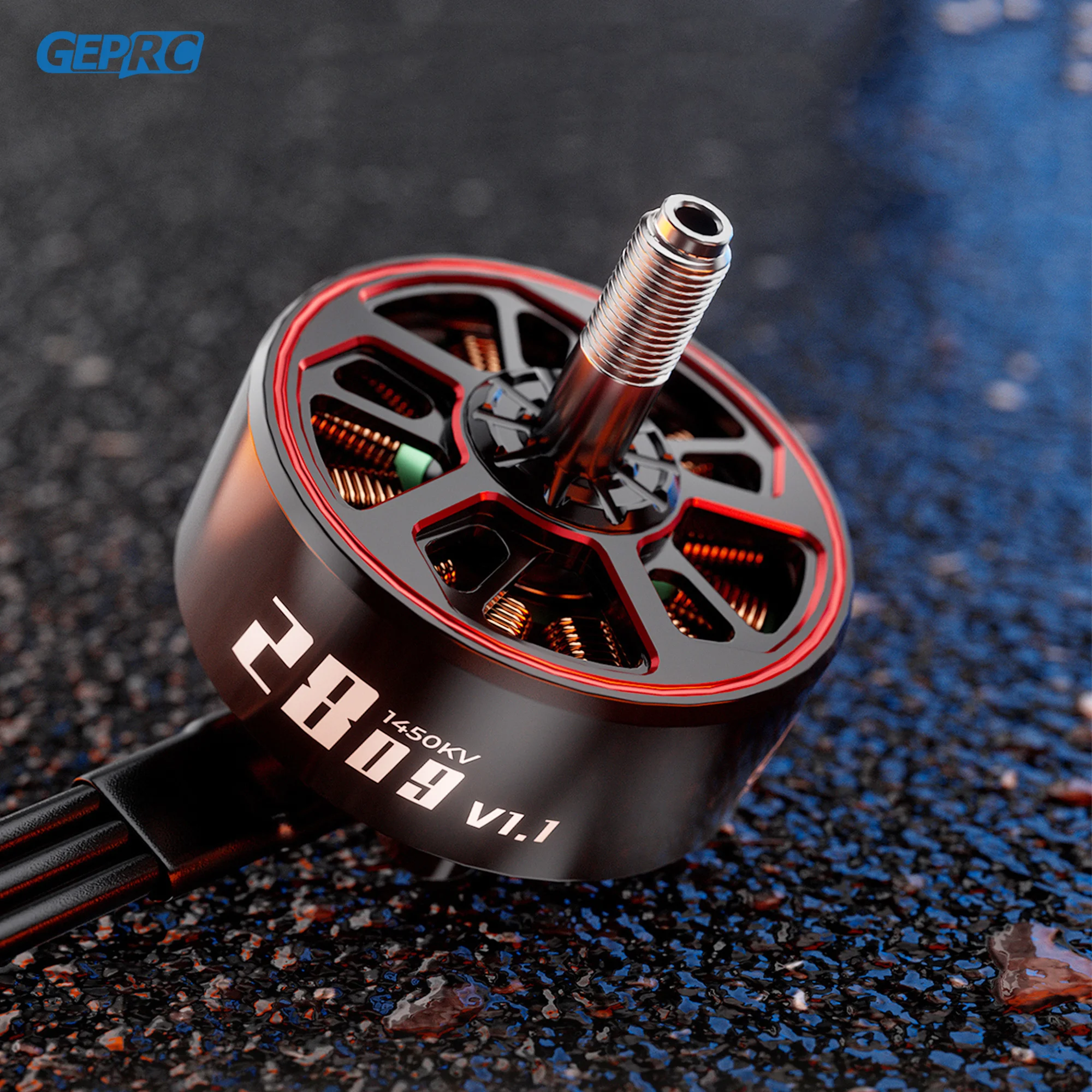 GEPRC SPEEDX2 2809 V1.1 Motor Brushless Black with 7/8 Inch MOZ7 RC FPV Racing Drone Multicopter Accessories thumbnail 2