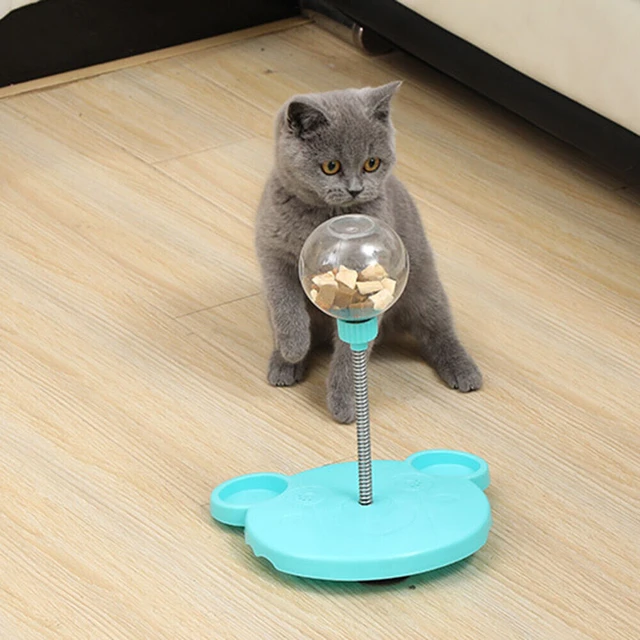 Brinquedo Divertido Para Gatos - Distribuidor Giratório De Comida