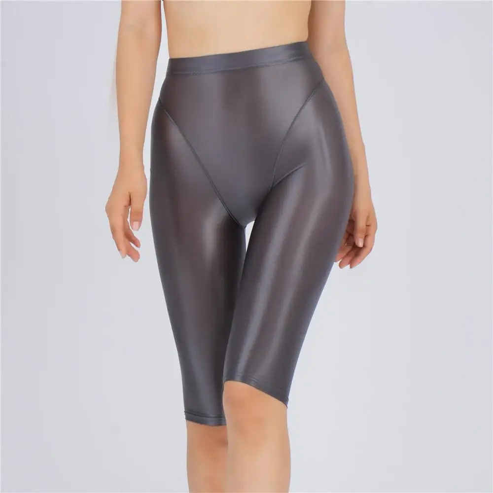 Sexy Women Thin Sheer See Through High Waist Shorts Pants Candy Color Elastic Shaper Hot Short Soft Casual Yoga Short Pant