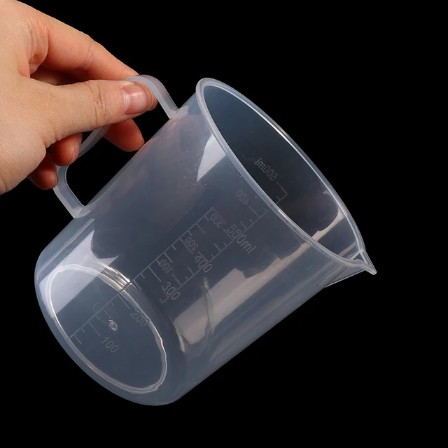 1PC Plastic Measuring Cup, Heat-Resistent Measuring Jug with Spout