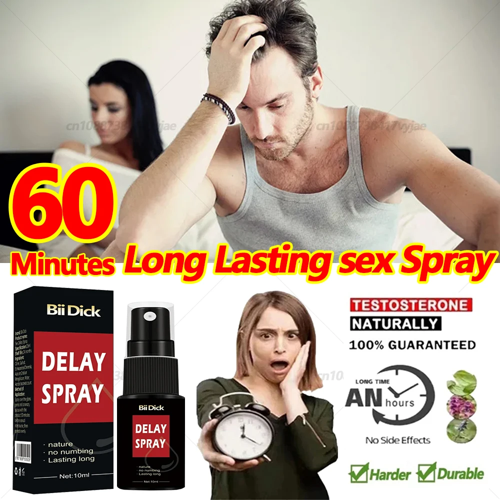 Male Penile External Use Sex Spray Man Long Lasting 60 Minutes ejaculator Spray For Men Premature Ejaculation Fast Erecting Adul man product penis massage cream penis enlargement oil