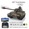 HENG LONG 1/16 7.0 Tiger II Upgrade King Tiger RC Tank 3888A FPV Barrel Recoil 360° Turret Metal Tracks Idler Toys Boys TH19744 1